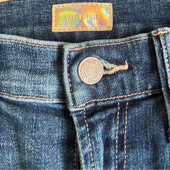 Mother The Stunner Zip Two Step Fray Jeans “Girl Crush” Size 25 - Picture 5 of 7